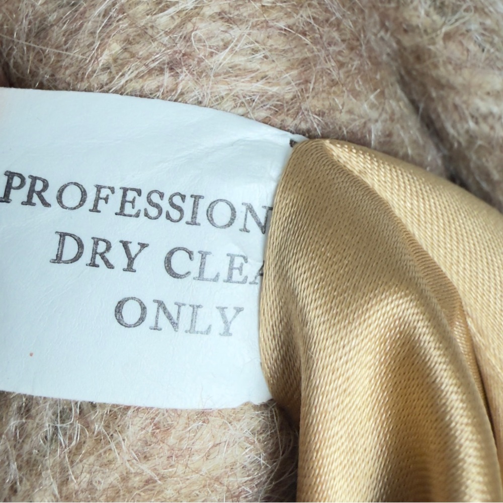 Vintage Mayfair of California Mohair Wool Tan Coat - Picture 10 of 13